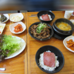 釜山 三益食堂 豚プルコギ定食